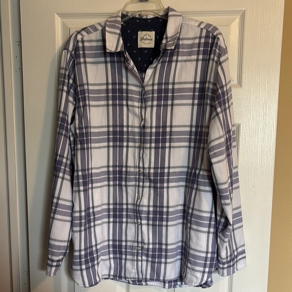 JACHS Girlfriend Tops - Jachs Girlfriend women’s white pearl snap long sleeve shirt size XXL